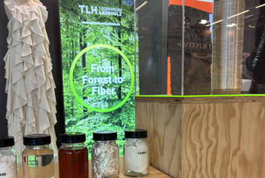 Messestand TLH auf der Techtextil